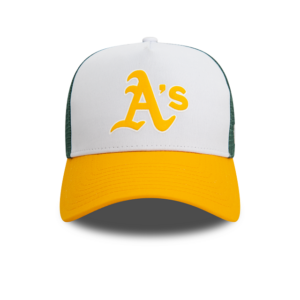 Casquette adulte Trucker Verte et Jaune Oakaland Athletics