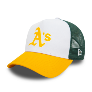 Casquette adulte Trucker Verte et Jaune Oakaland Athletics