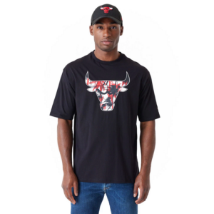 T-shirt NBA Chicago Bulls Noir motif au dos