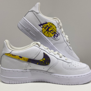 Air Force 1 Customisée Lakers Violet et jaune