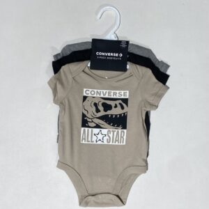 Pack 3 body Bébé garçon Marron, noir et gris