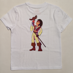 T-shirt blanc Adix7 Pirate Kido