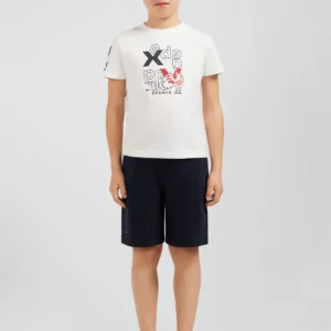 T-shirt blanc XV de France en jersey coton Eden Park